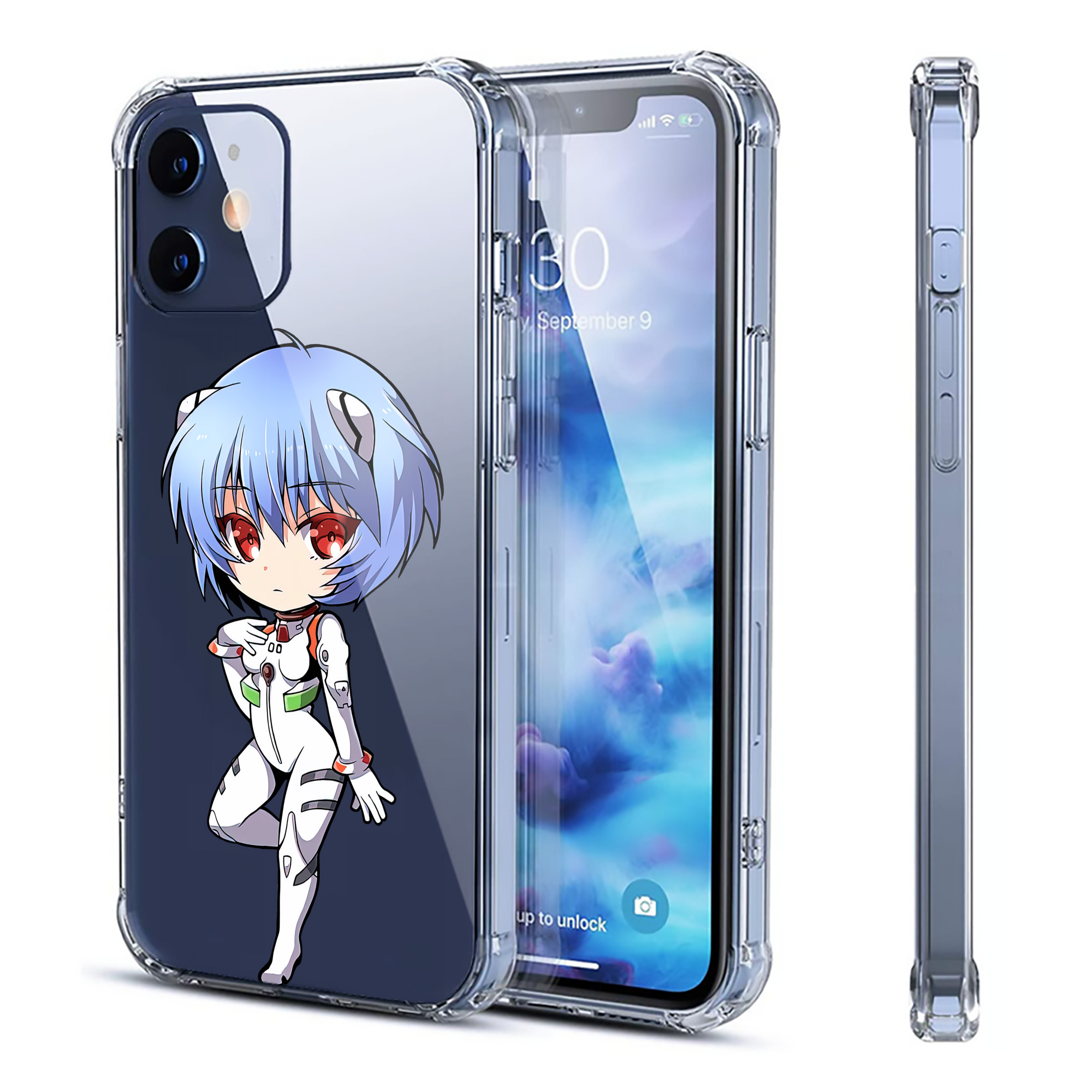 （画像用） EVA 新世紀エヴァンゲリオン 【iPhone 12シリーズ対応】透明スマホケース（クリアソフトケース）